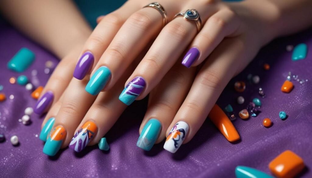 Unhas diferentes cores: 15 ideias criativas para arrasar em 2024 Unhas diferentes cores: 15 ideias criativas para arrasar em 2024